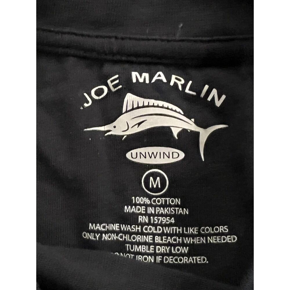 Joe Marlin Mens Black Brews Blues BBQS Short Sleeve T-shirt Size M MEDIUM - Picture 7 of 9